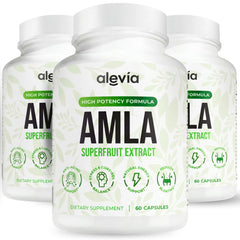 Alevia front packaging showing bottle and label for clear product ID and benefits