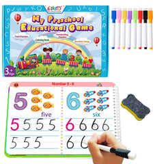 ALIANFLY front cover and box showing complete preschool workbook set benefit clarity