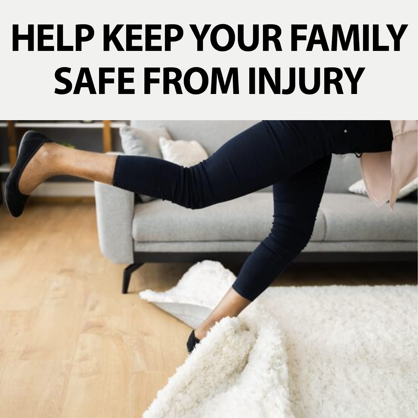 All Flooring Now label close-up highlighting low-odor, low-VOC safety