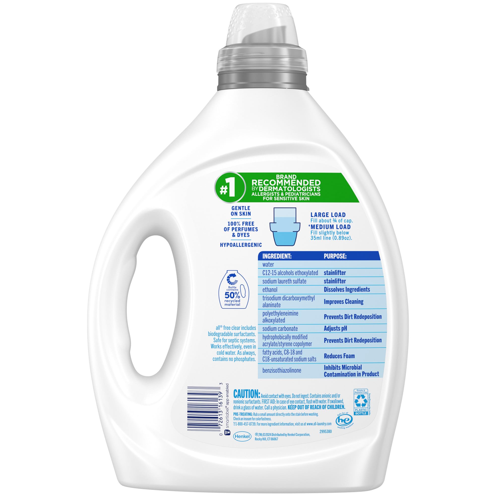 all free clear bottle beside laundry basket in bathroom showing convenience