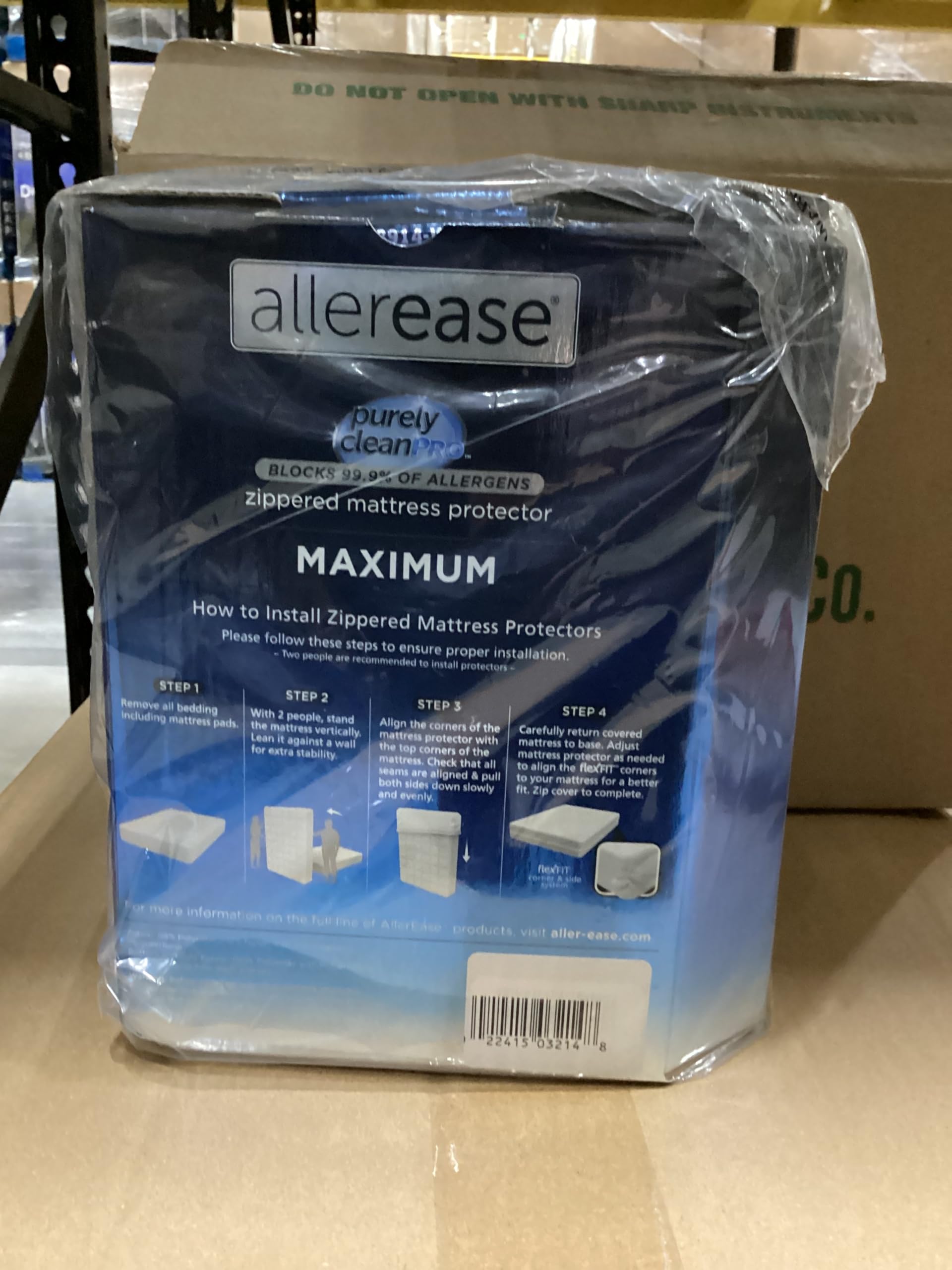 AllerEase packaging and lifetime warranty card image promoting long-term confidence