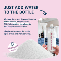 Allergy Asthma Clean bottle with measurement marks for mixing