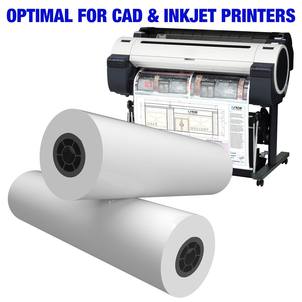 Alliance roll being loaded into a wide-format plotter for reliable, jam-free printing
