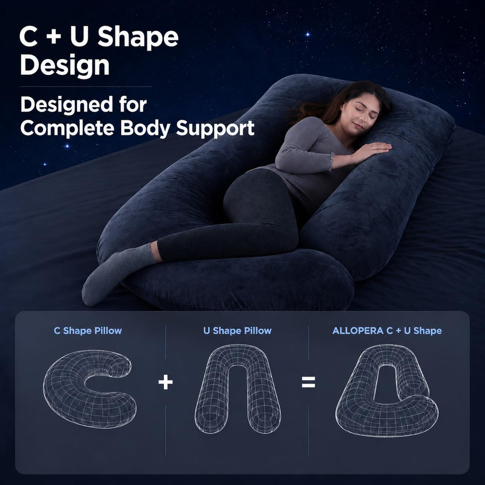 ALLOPERA supporting belly and back to maintain comfortable alignment