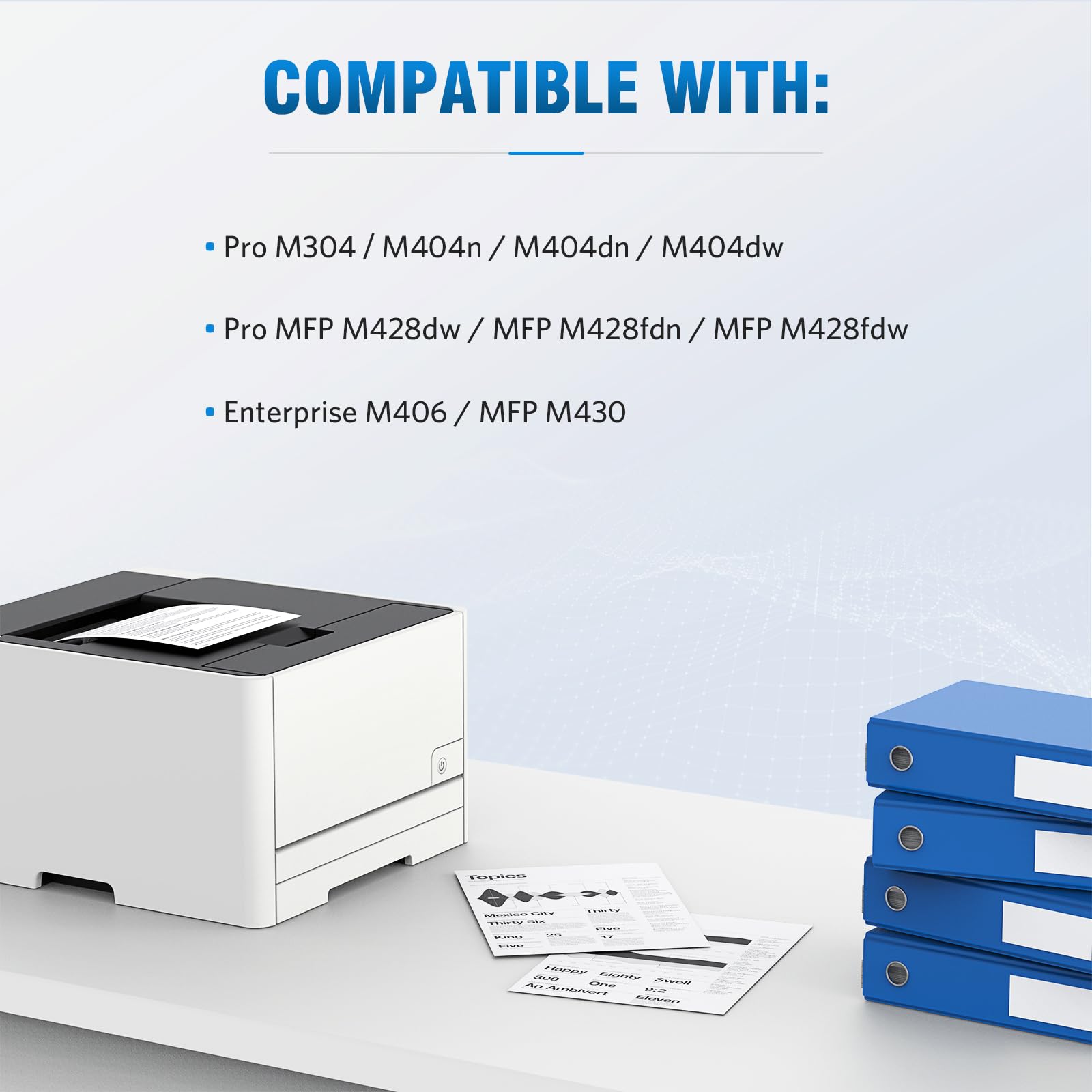 ALLWORK 58A close-up of patented chip demonstrating printer compatibility benefits
