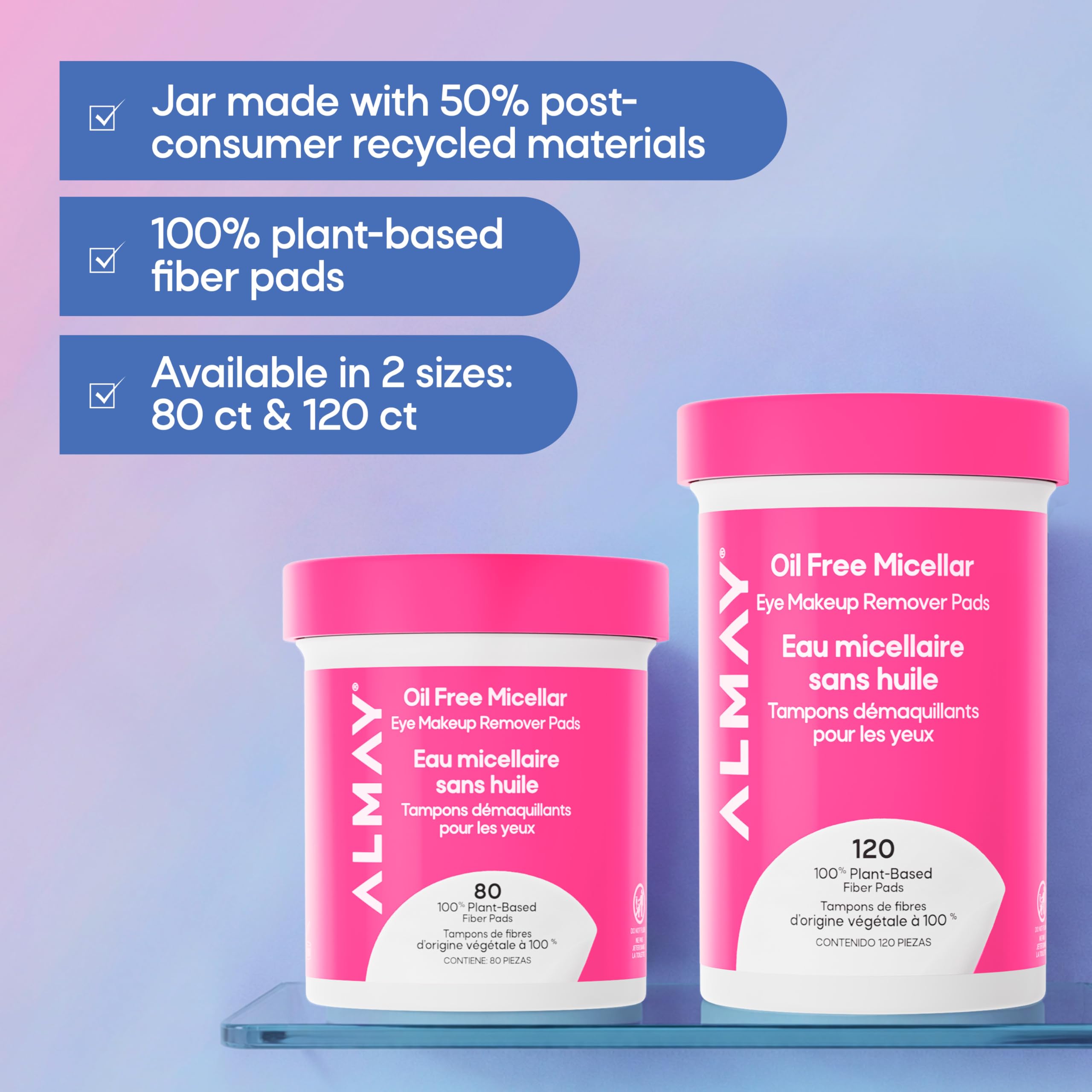 Almay pad beside contact lens case safe for lens wearers