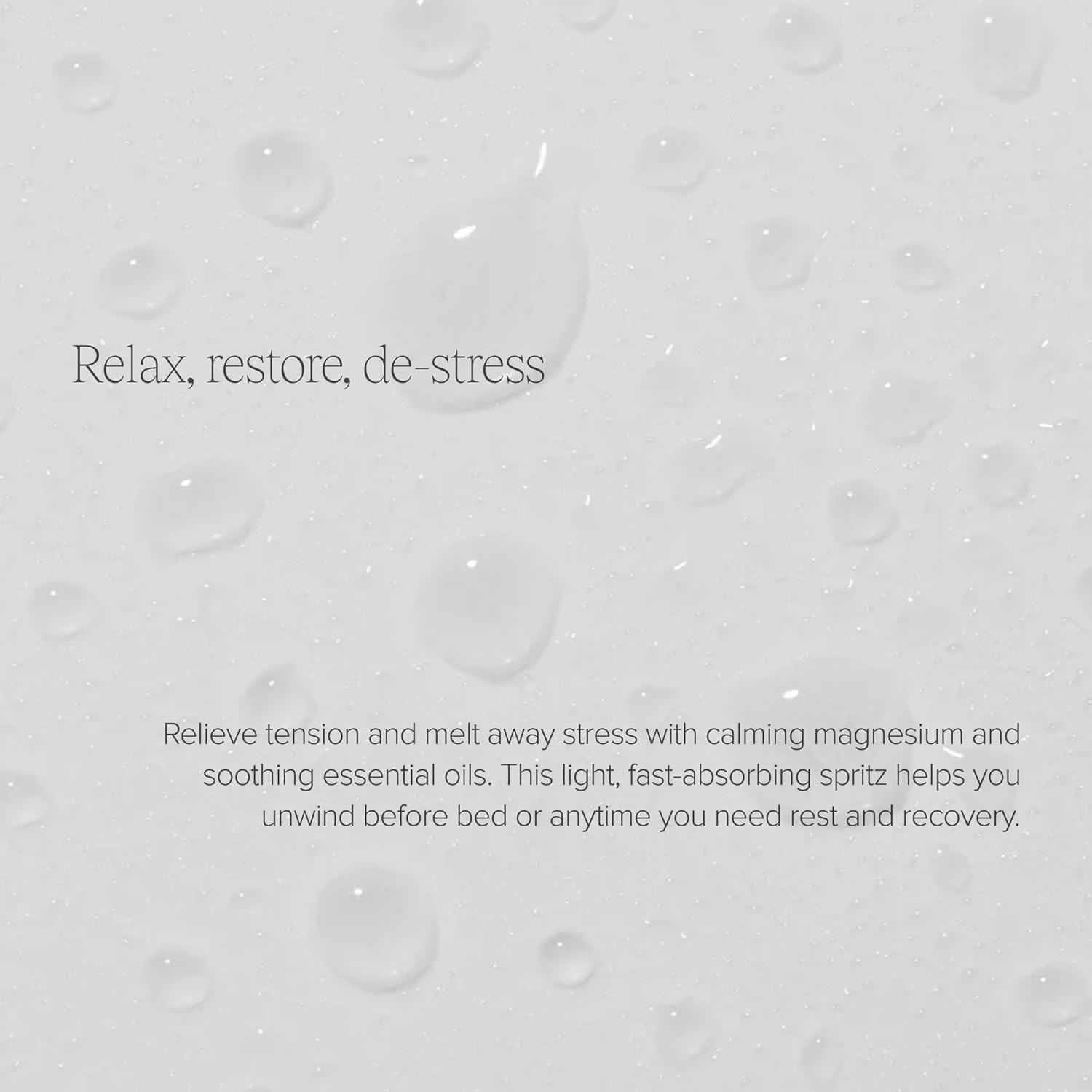 Alo sprayed on pillow to illustrate pre-sleep routine and calm atmosphere