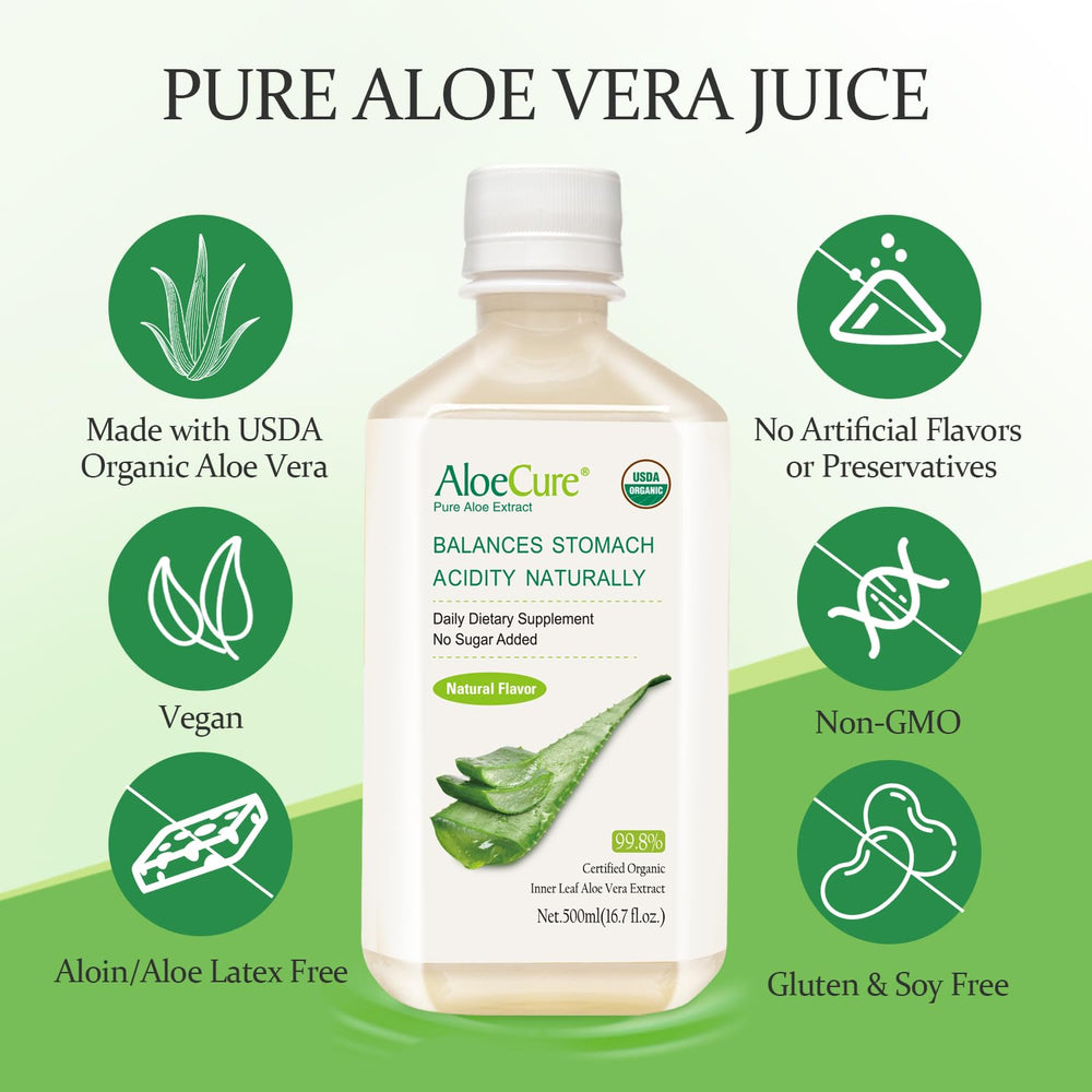 AloeCure inner leaf at organic farm harvest highlighting freshness benefits