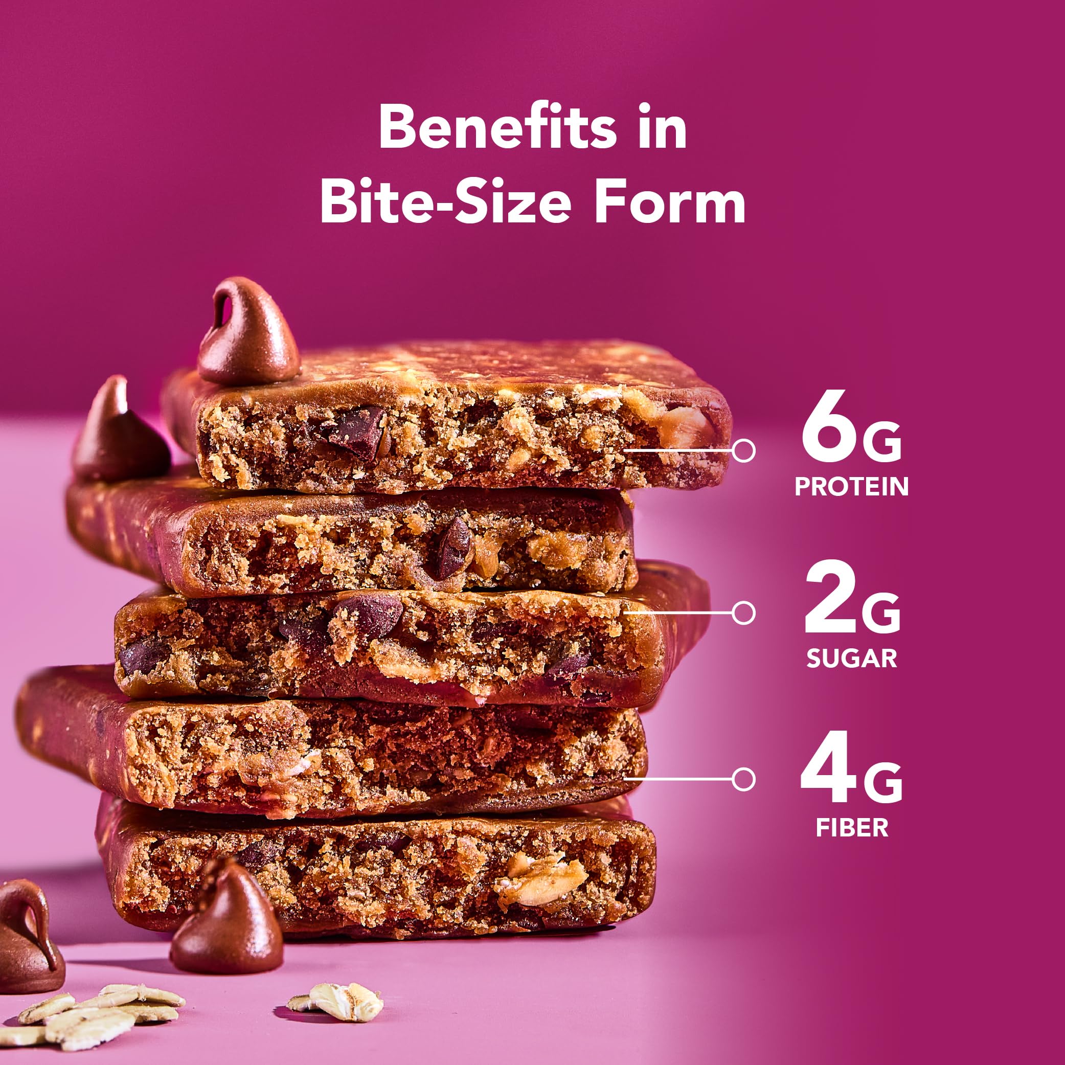 ALOHA bars in someone's hand to show size and portion control benefit