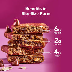 ALOHA bars in someone's hand to show size and portion control benefit