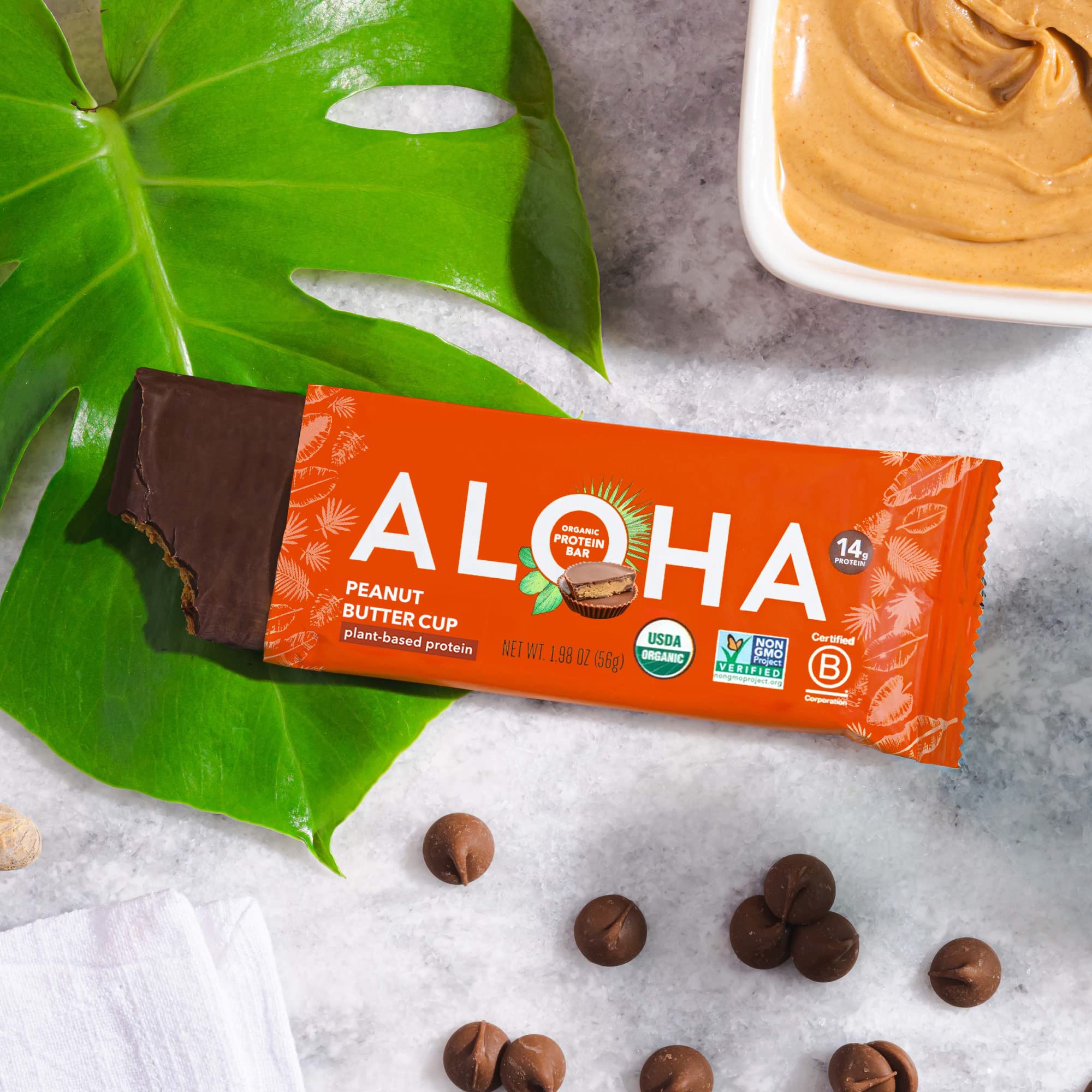 ALOHA bars packed in a travel pouch demonstrating easy snack portability