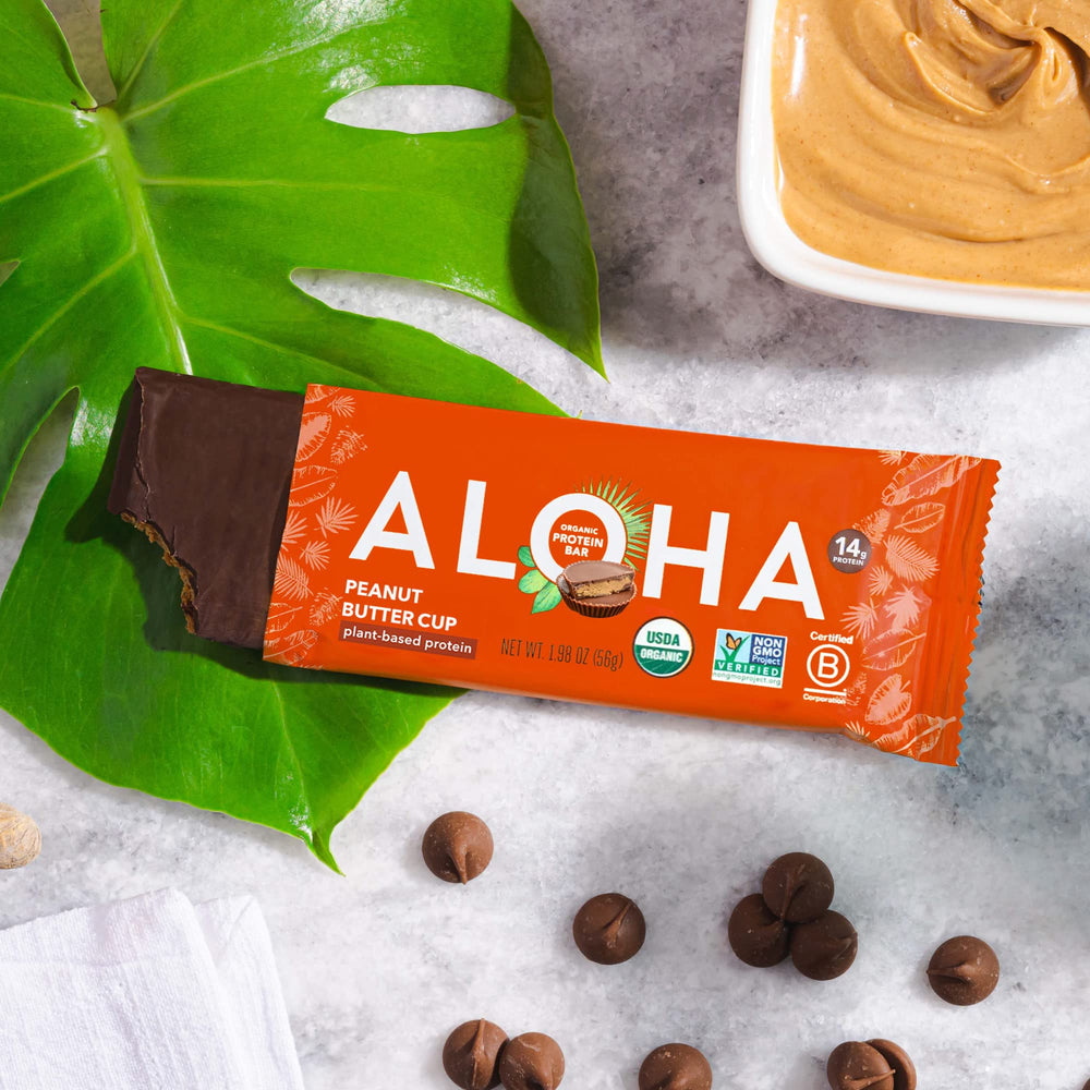 ALOHA bars packed in a travel pouch demonstrating easy snack portability