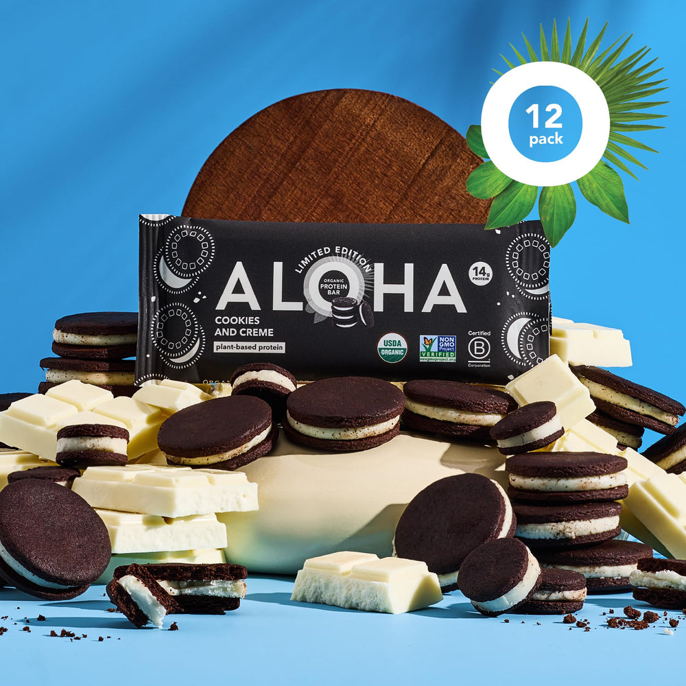 ALOHA bars in a gym bag and travel mug, convenient snack for active lifestyles