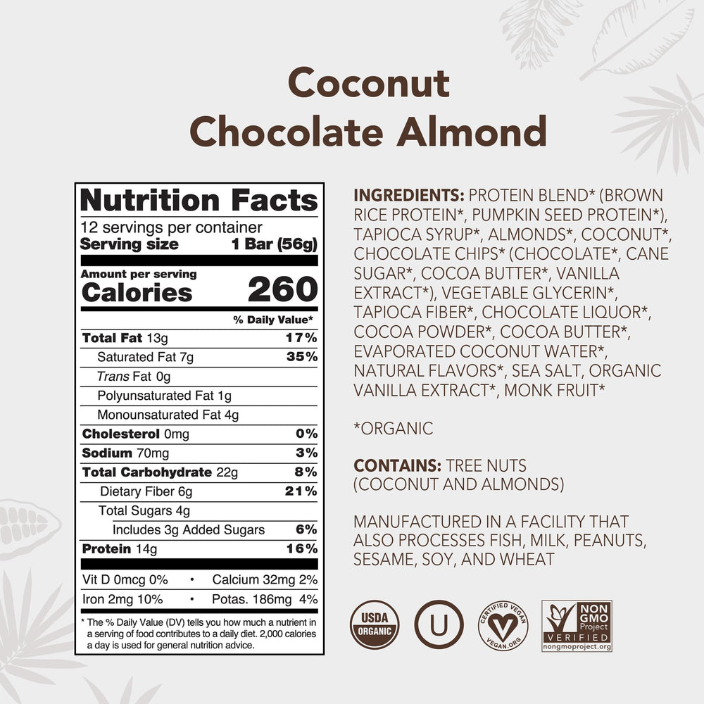 ALOHA unwrapped single bar revealing ingredients and protein-rich texture