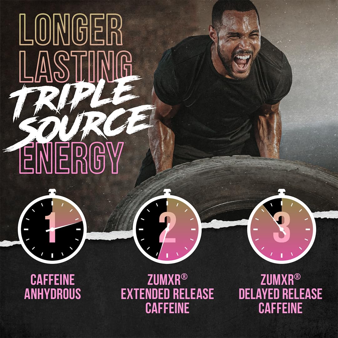ALPHA LION CORE nutrition label close-up showing creatine, beta-alanine and caffeine sources