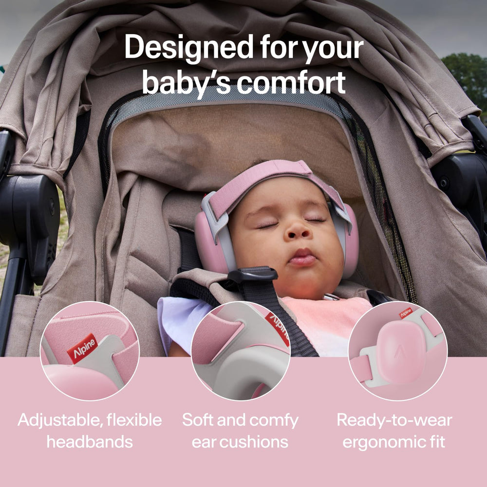 Alpine Muffy Baby close-up of soft ear padding for gentle skin contact
