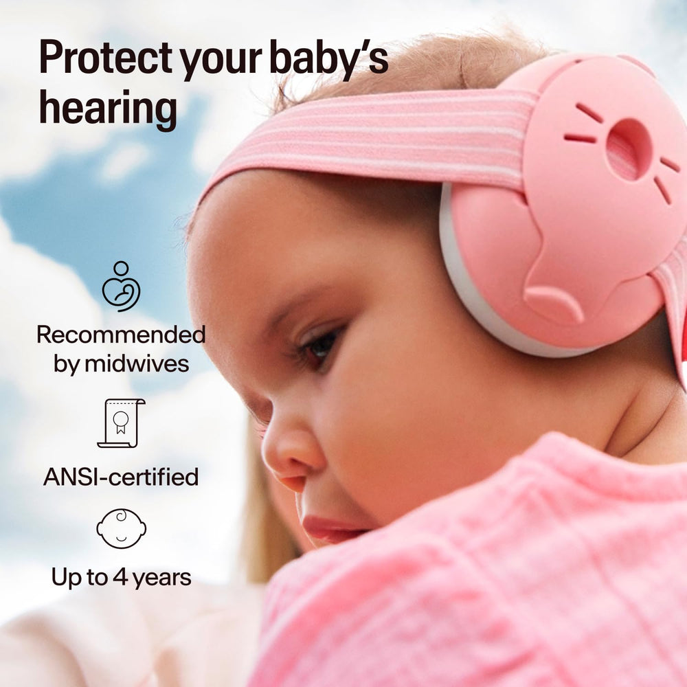 Alpine Muffy Baby ear cup closeup highlighting soft foam padding for comfort