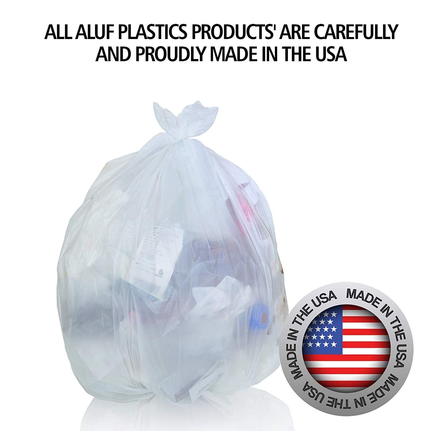 Aluf Plastics in office bathroom lifestyle scene emphasizing tidy disposal