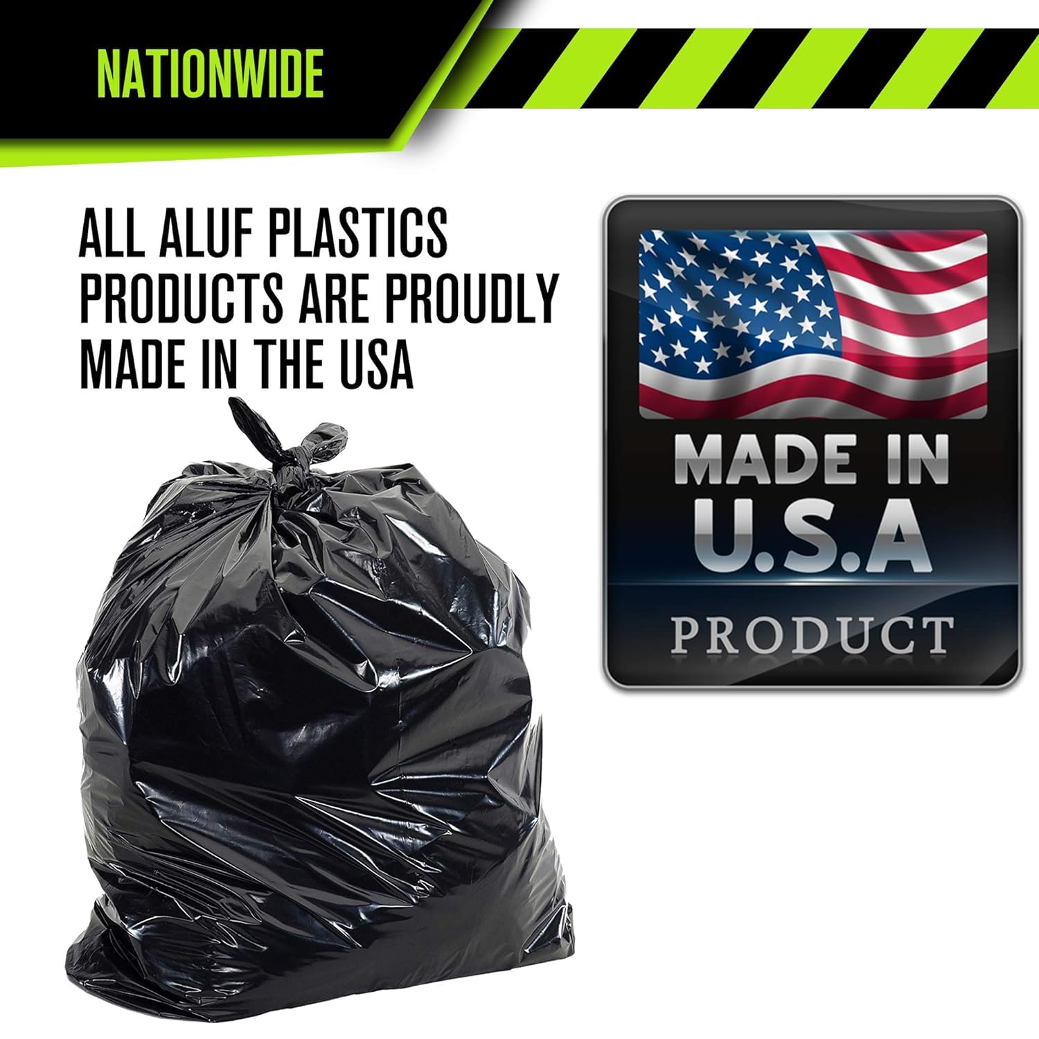 Aluf Plastics beside a 55-gallon drum for scale and capacity benefit
