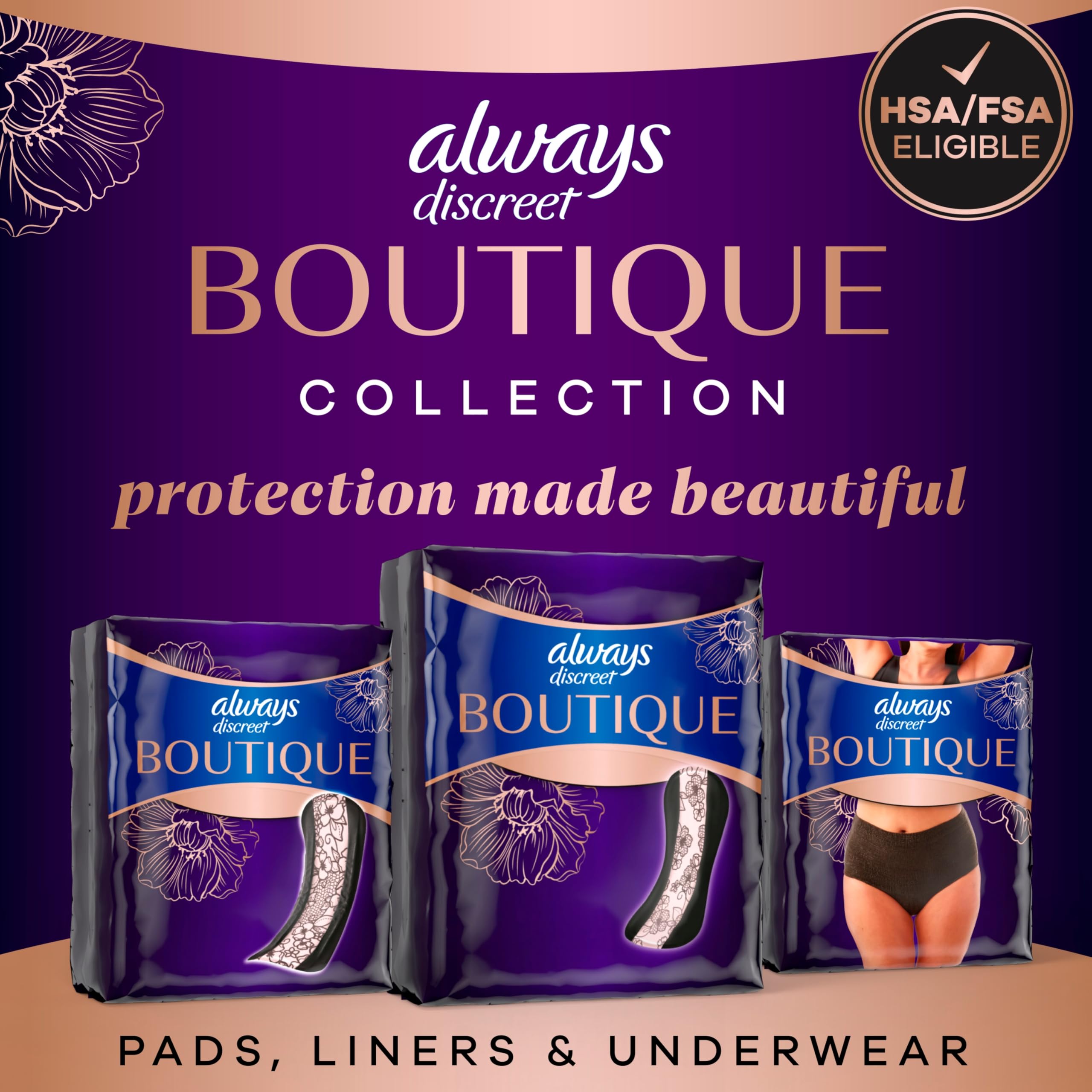 Always Discreet lifestyle image of woman walking confidently with discreet protection