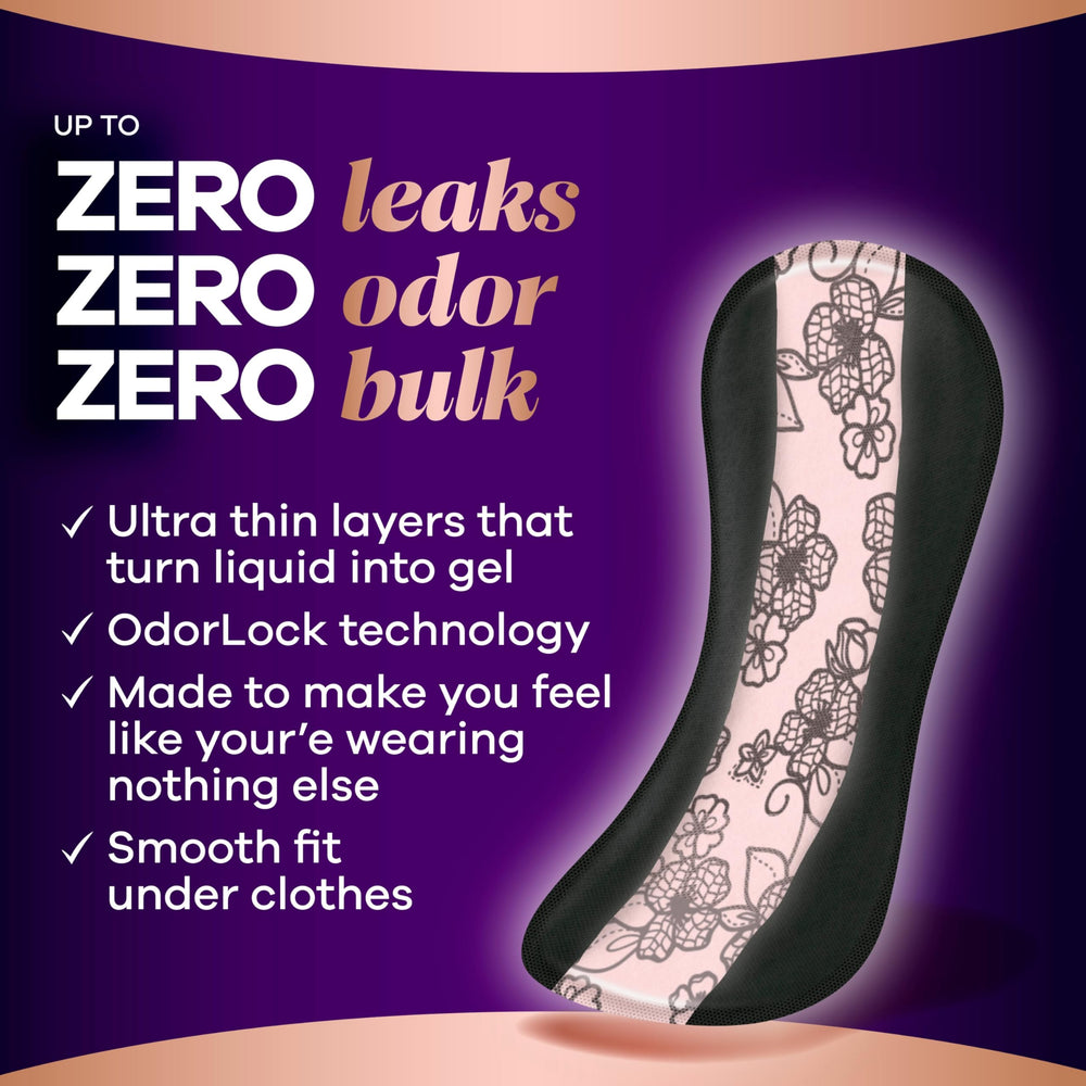 Always Discreet fabric-like liner close-up showing soft texture and comfort