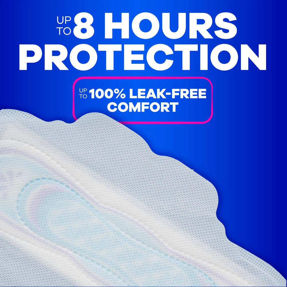 Demonstration of unwrapping and disposing an Always Ultra Thin pad, hygienic and easy