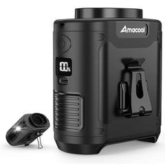 AMACOOL front view of waist fan showing slim profile and hands-free cooling