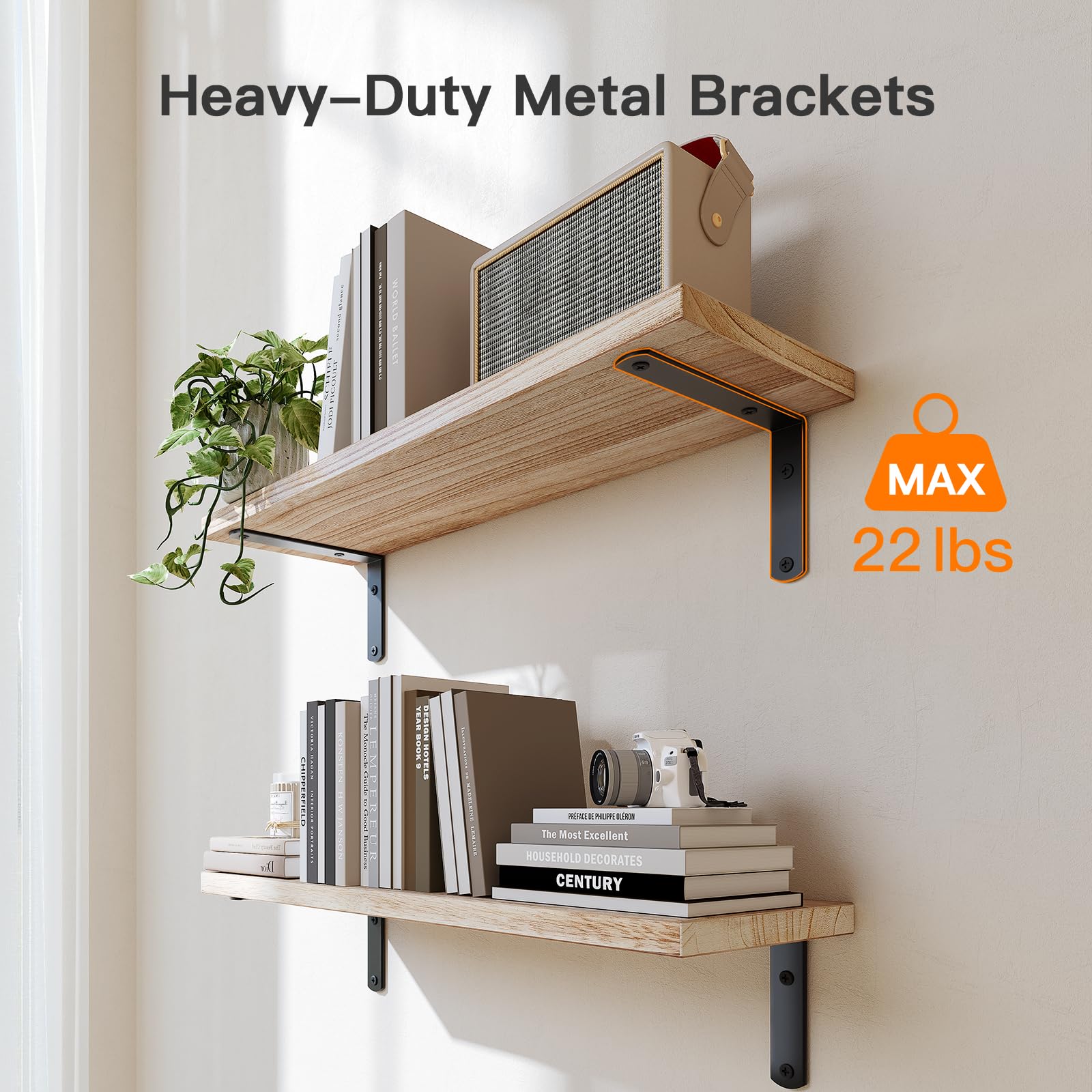 AMADA HOMEFURNISHING shelf with toiletries showing scale and practical capacity
