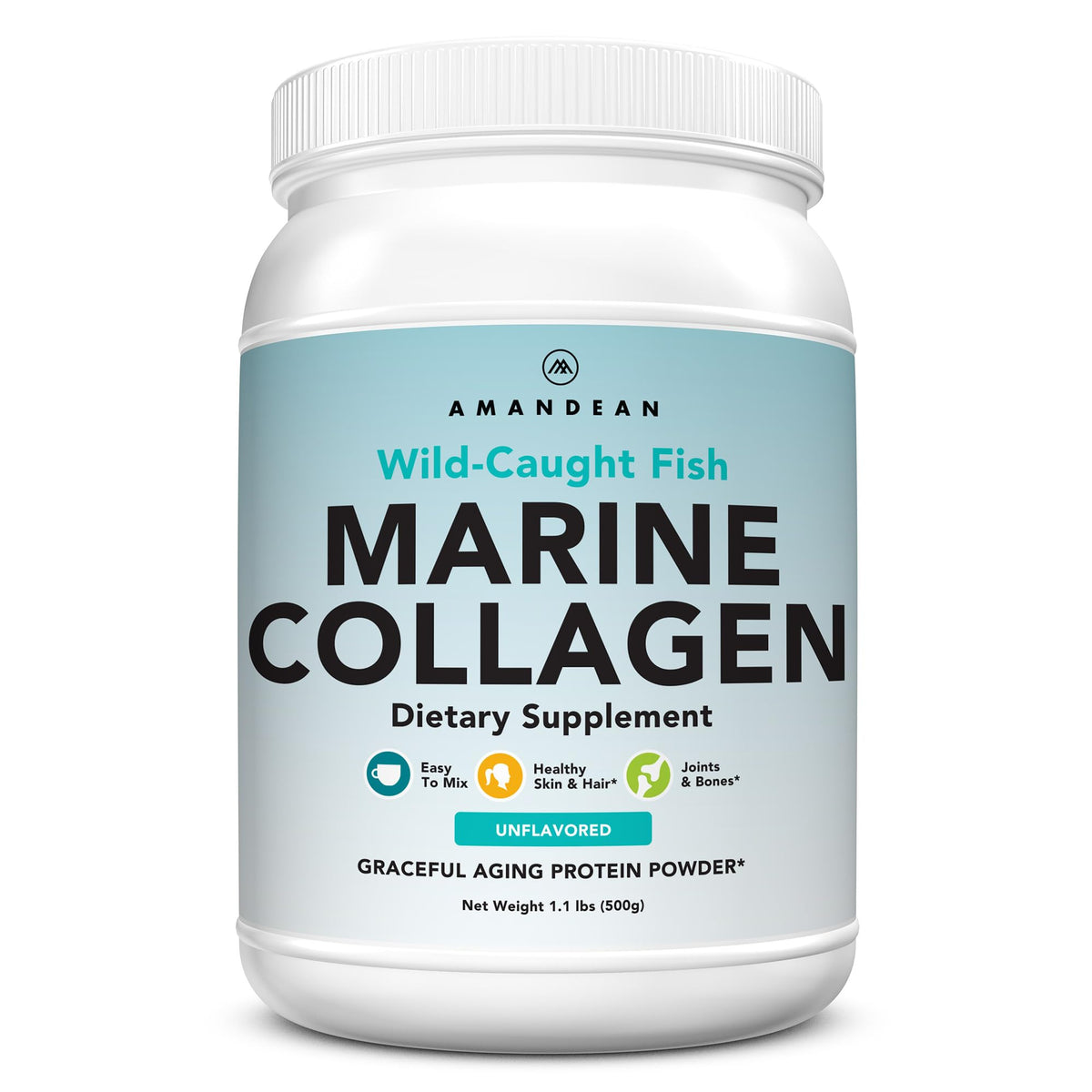 AMANDEAN front container shot showing clean label and 500g size benefit
