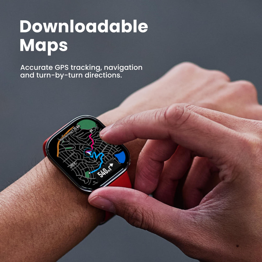 Amazfit Bip 6 screen outdoors demonstrating sunlight readability and contrast
