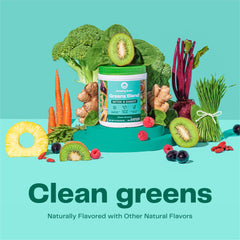 Amazing Grass powder close-up texture highlighting fine blend for smooth mixing