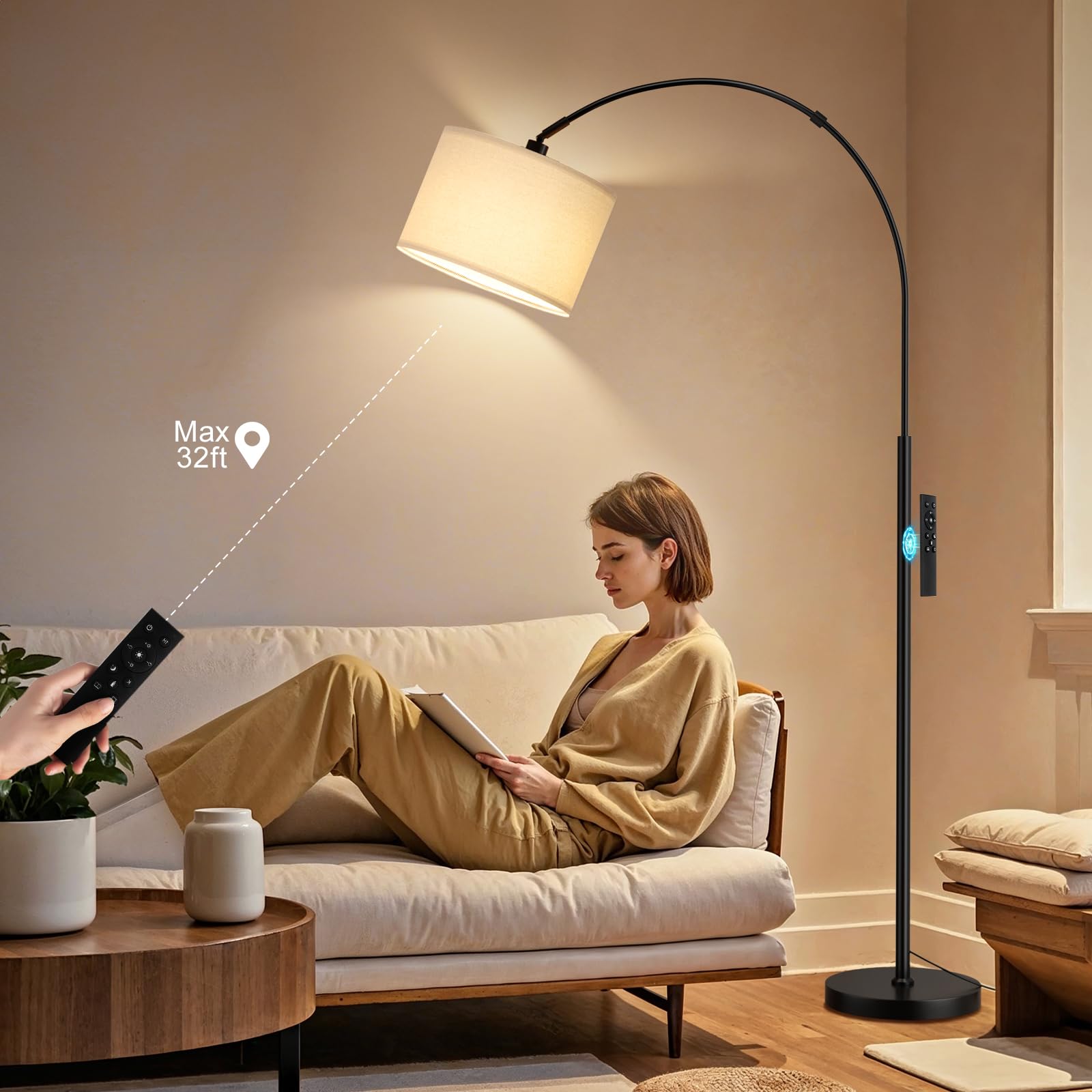 Ambimall three color temperature lights displayed to show warm, natural, cool benefits