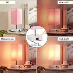 Ambimall pink lamp LED bulb included displayed for ready-to-use convenience
