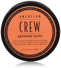 AMERICAN CREW front packaging showing two 3oz tubs and clear product benefit
