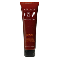 American Crew front packaging showing bottle and branding with clear benefit