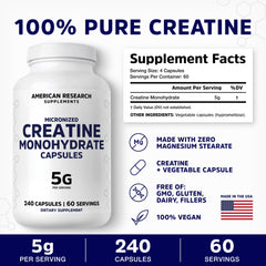 American Research Supplements close-up of a single capsule highlighting micronized texture benefit