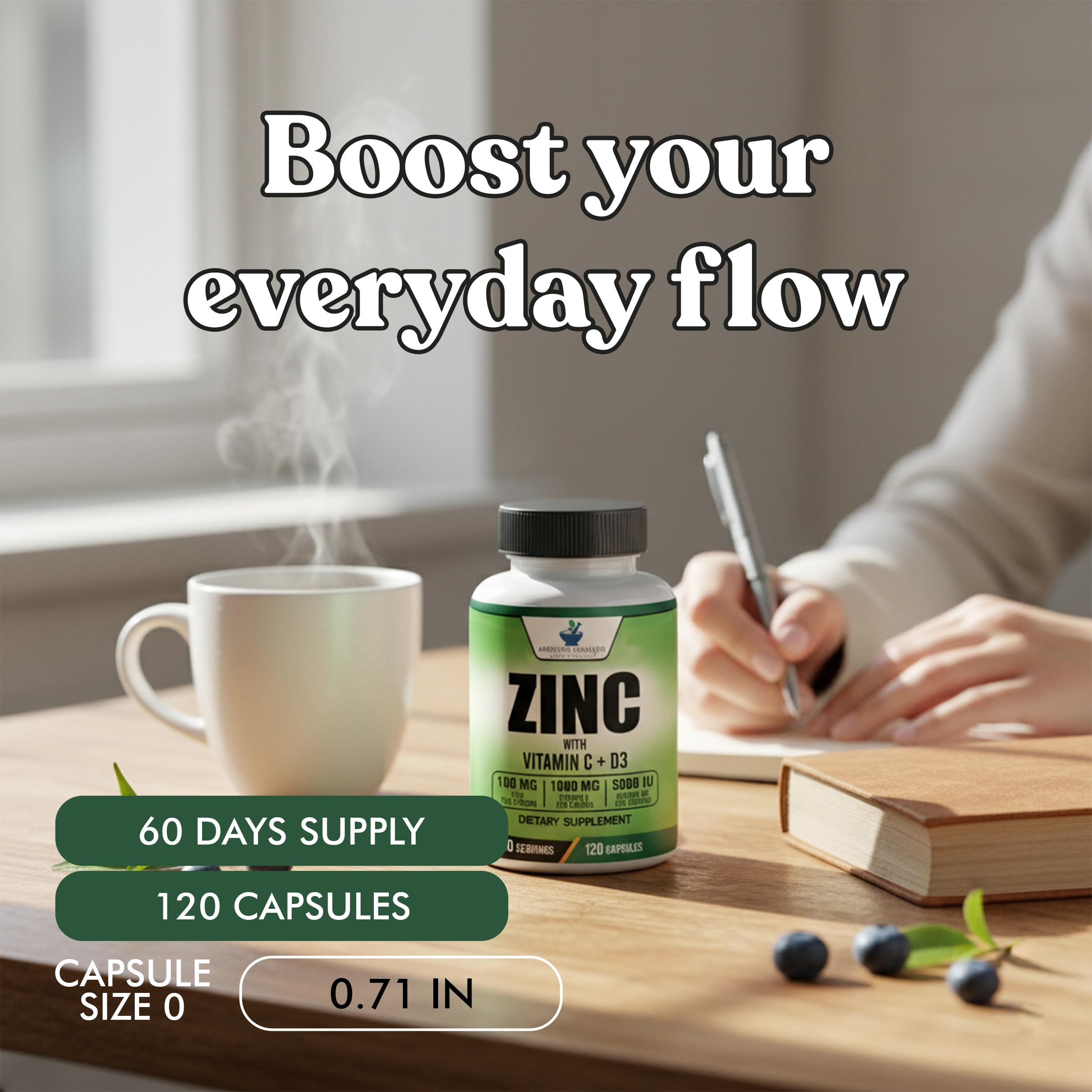 American Standard Supplements bottle staged on countertop for everyday supplement routine