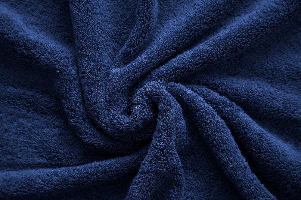 American Veteran Towel styled in bathroom highlights durable hotel-quality softness