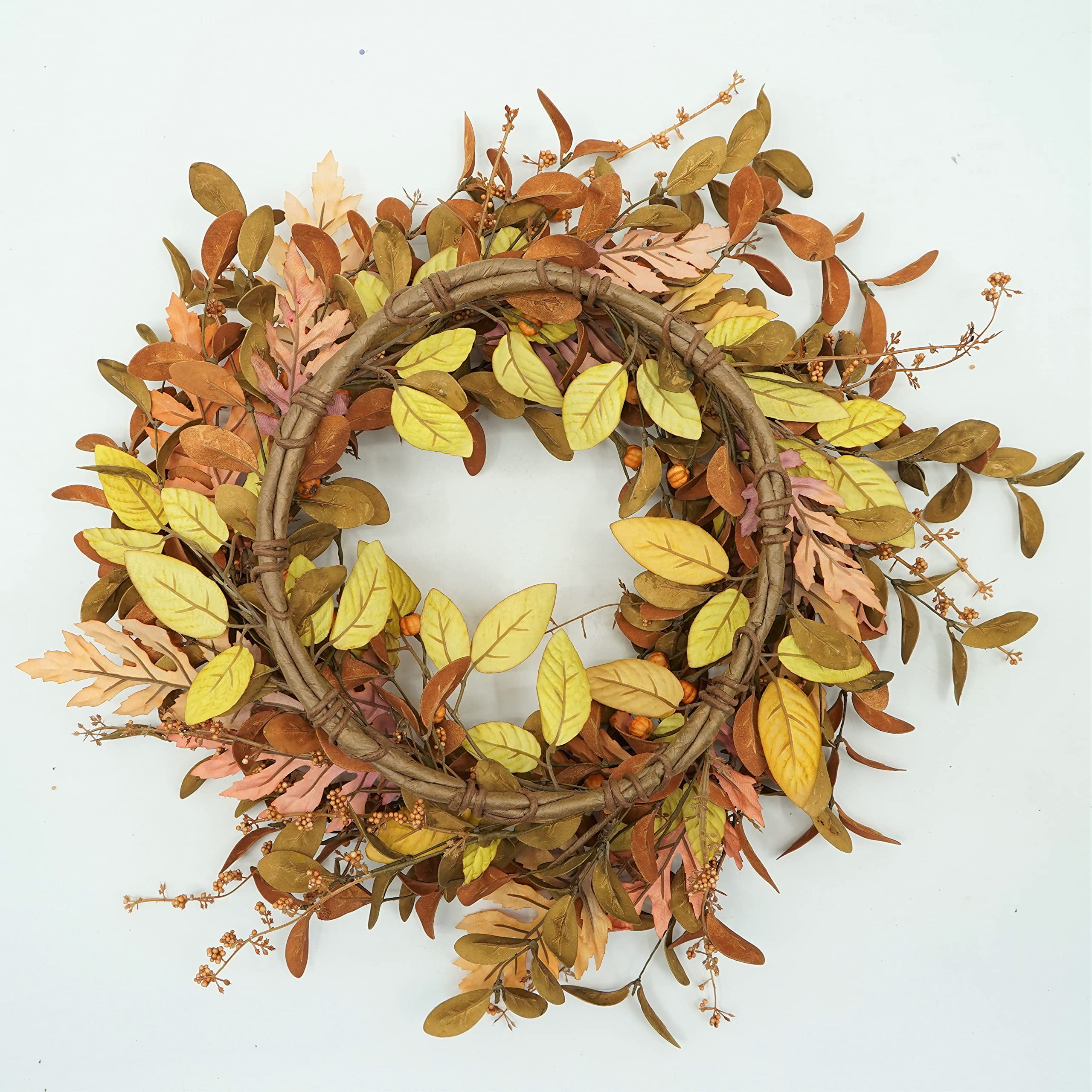AMF0RESJ packaged wreath with hang loop ready for immediate display