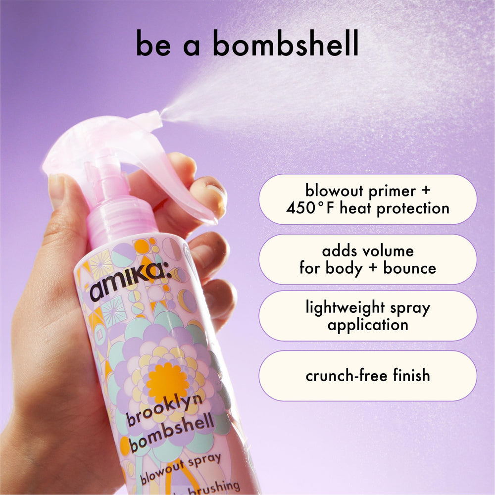 amika closeup of spray nozzle demonstrating fine mist for even application