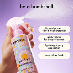 amika closeup of spray nozzle demonstrating fine mist for even application