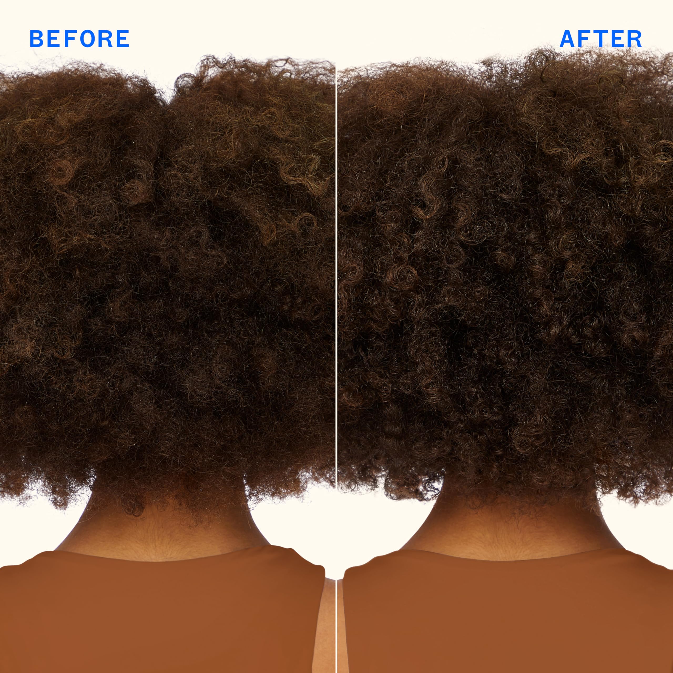 amika applying mask to hair ends for overnight hydration benefit