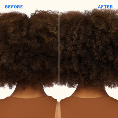amika applying mask to hair ends for overnight hydration benefit