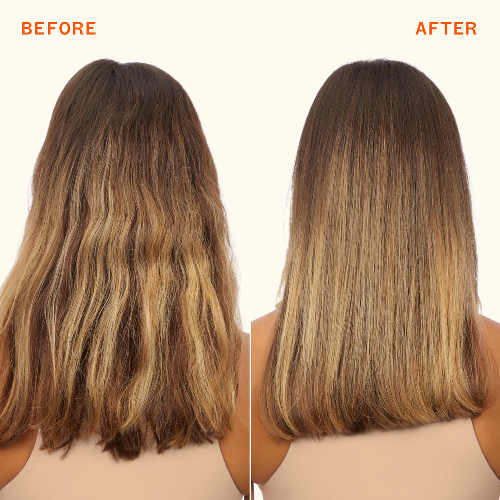 amika shampoo bottle beside conditioner indicating paired system benefits