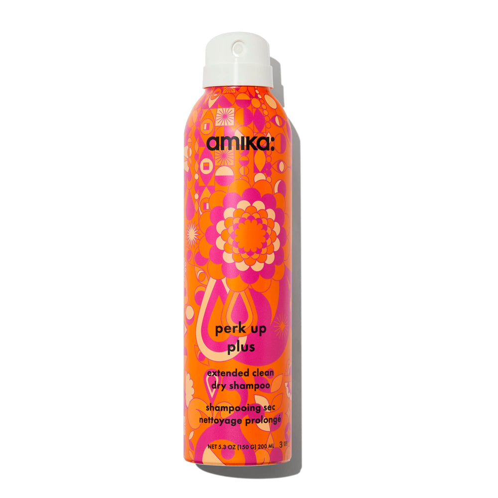Amika Perk Up Plus front can showing branding and benefit