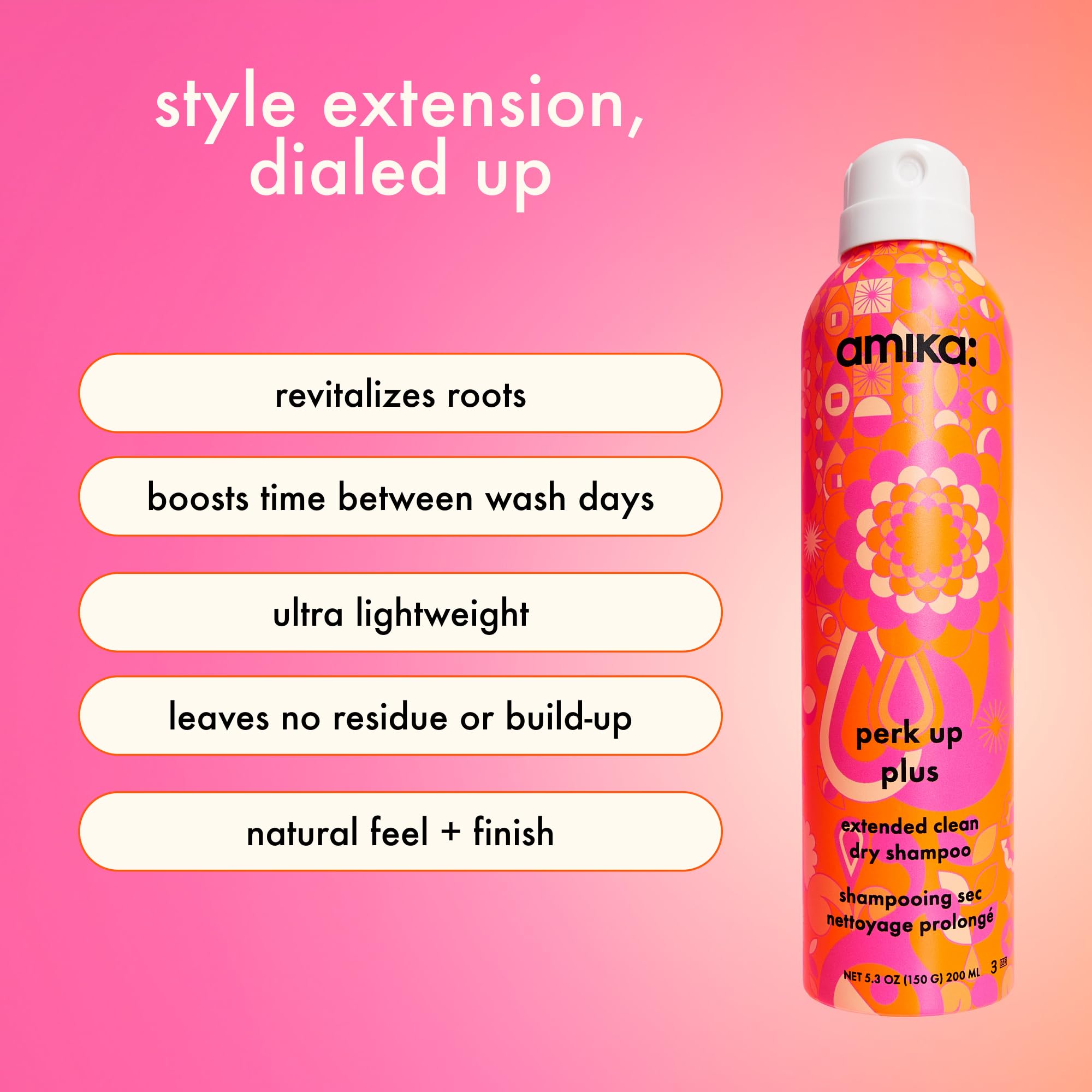 Close-up of arrowroot texture used in Amika Perk Up Plus for oil absorption