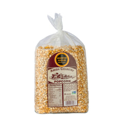 Amish Country Popcorn front packaging showing product and weight for convenience