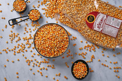 Amish Country Popcorn being popped on stovetop showing reliable home popping