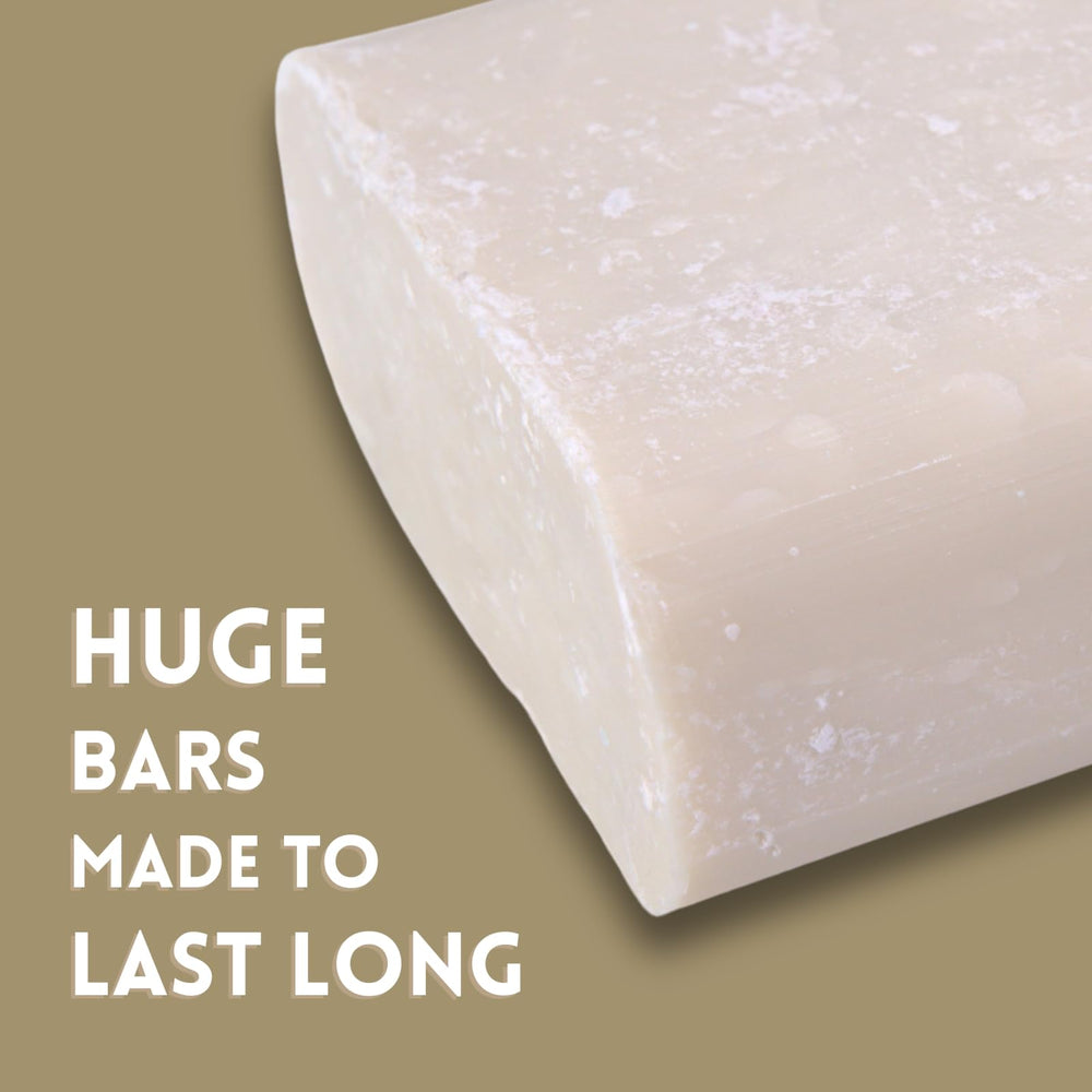 Amish Farms bar used for shaving demonstrating smooth glide and skin comfort