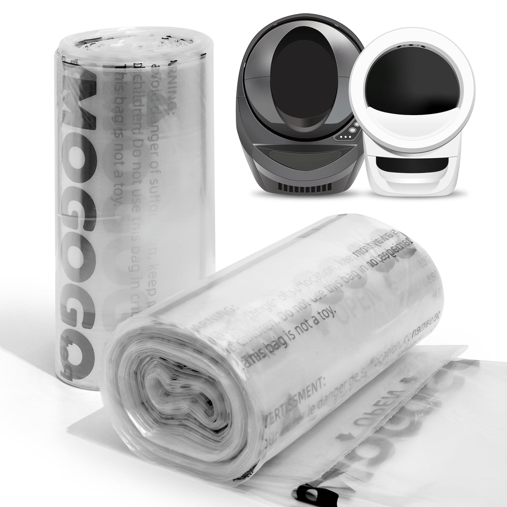 AMOGOGOPET front packaging displaying 50 transparent liners and compatibility